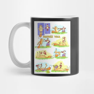 Fox and Chicken Partner Yoga Mug